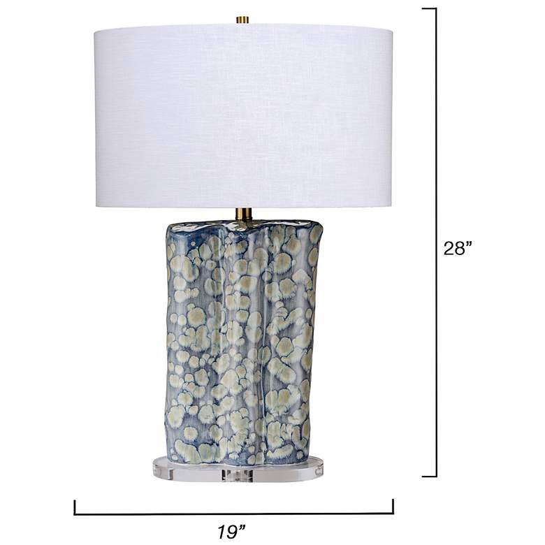 Image 3 Jamie Young Flurry Ceramic Table Lamp with Linen Shade more views