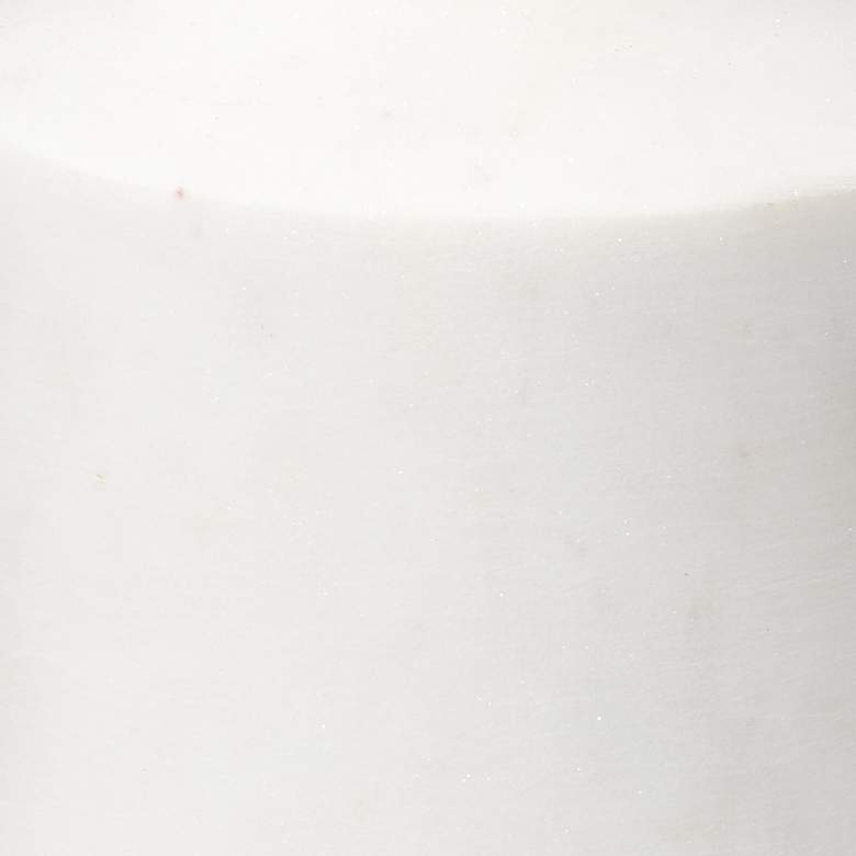 Image 2 Jamie Young Flux 6" High White Marble Sculpture more views