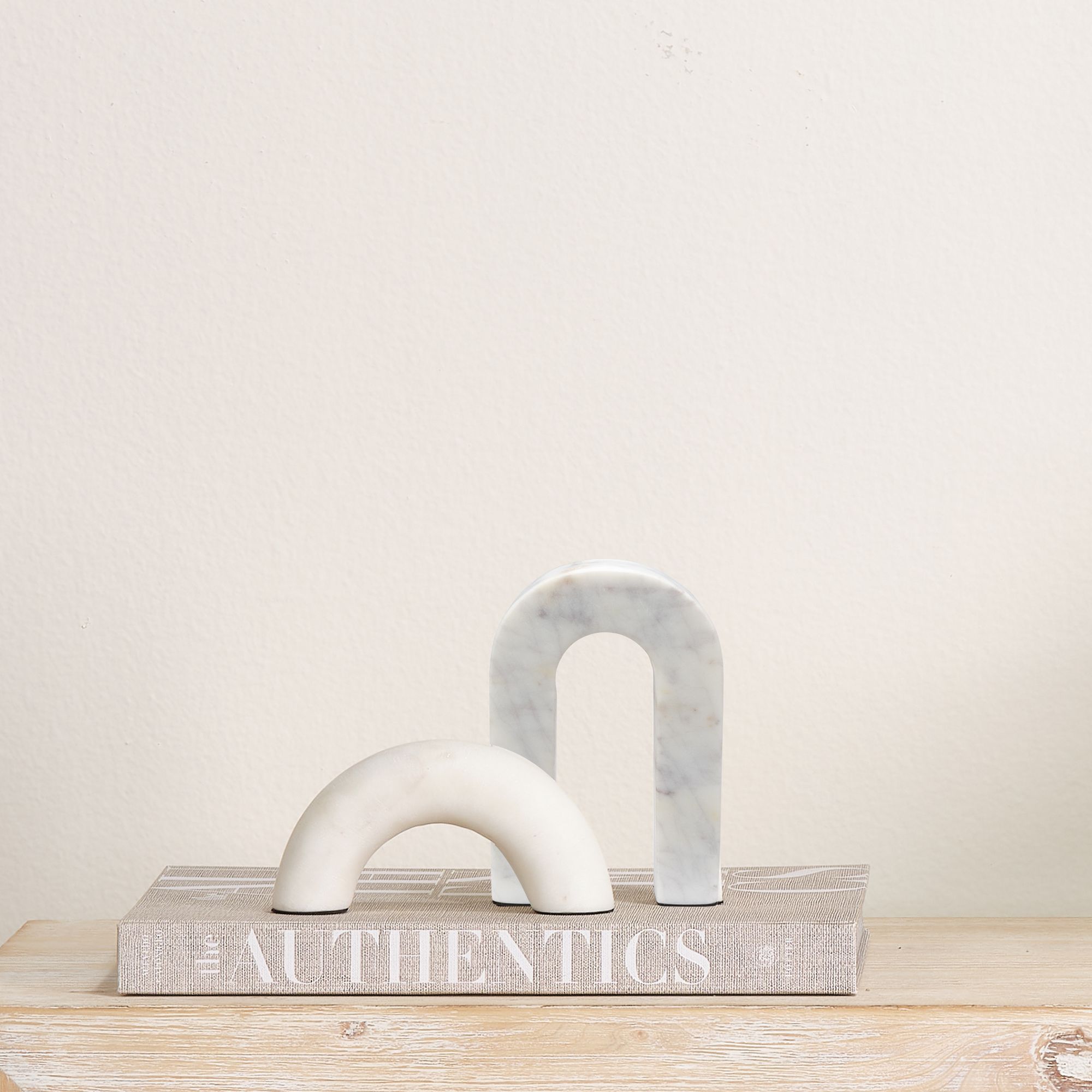 Image 5 Jamie Young Flux 6" High White Marble Sculpture more views