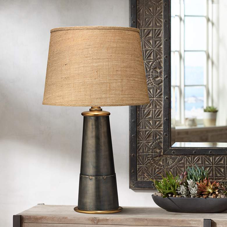 Image 1 Jamie Young Funnel Collection Iron Table Lamp