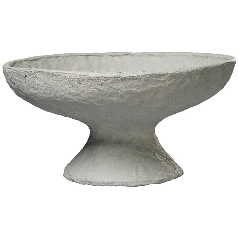 Image 1 Jamie Young Garden Cotton Mache Pedestal Bowl, Green