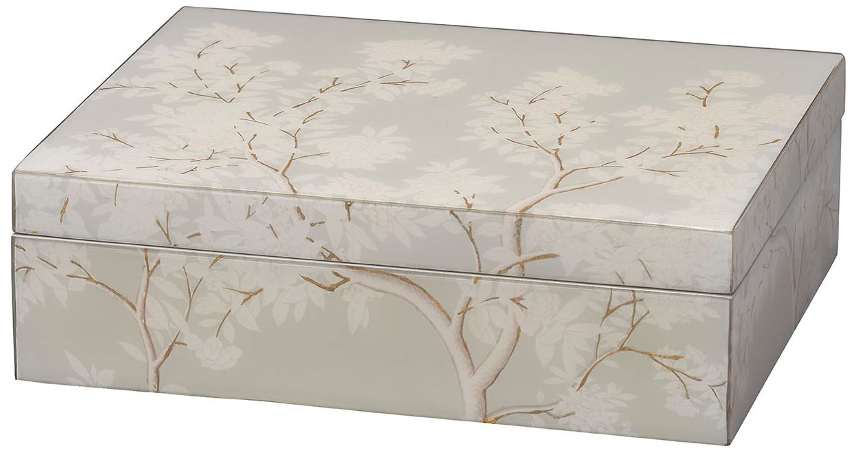 Image 2 Jamie Young Garland Acrylic Decorative Box in Grey