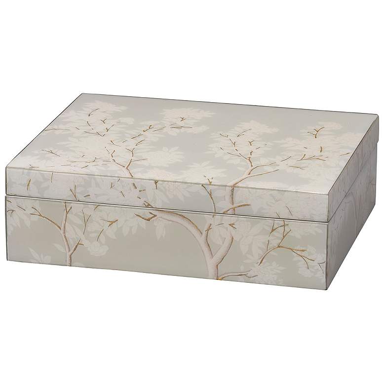 Image 2 Jamie Young Garland Acrylic Decorative Box in Grey