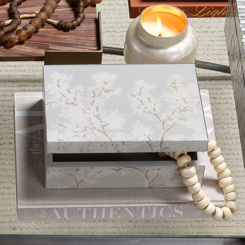 Image 1 Jamie Young Garland Acrylic Decorative Box in Grey