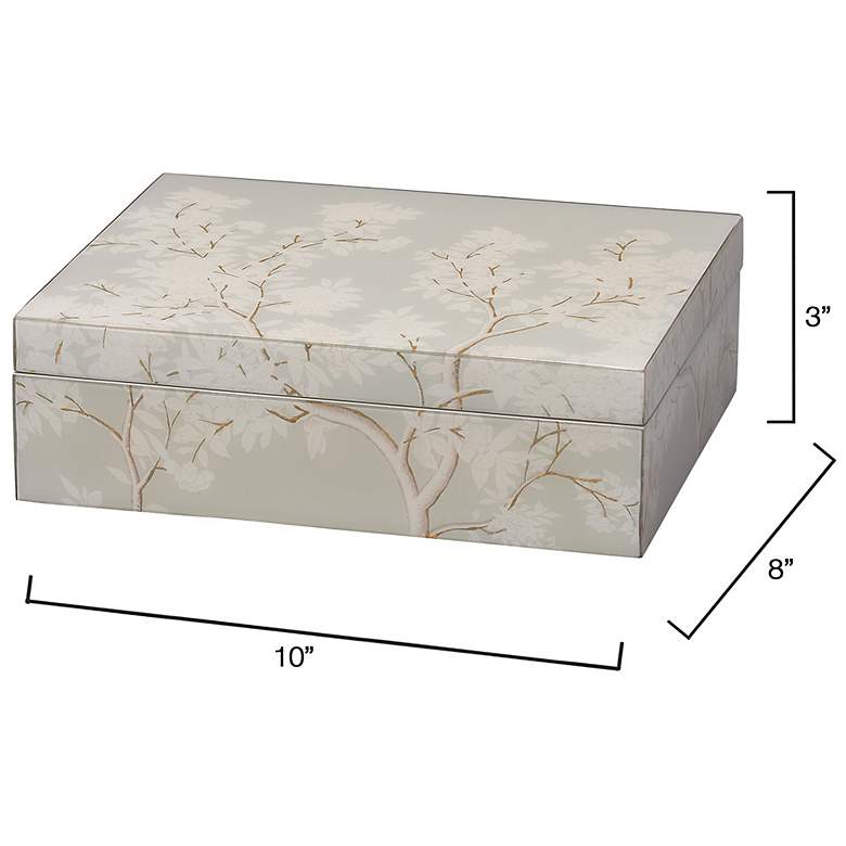 Image 3 Jamie Young Garland Acrylic Decorative Box in Grey more views