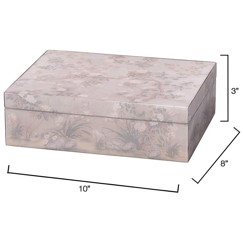Image 3 Jamie Young Garland Acrylic Decorative Box in Lavender more views