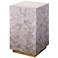 Jamie Young Garland Lavender Floral Accent Side Table