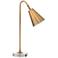 Jamie Young Gazette Antique Brass Iron Desk Lamp