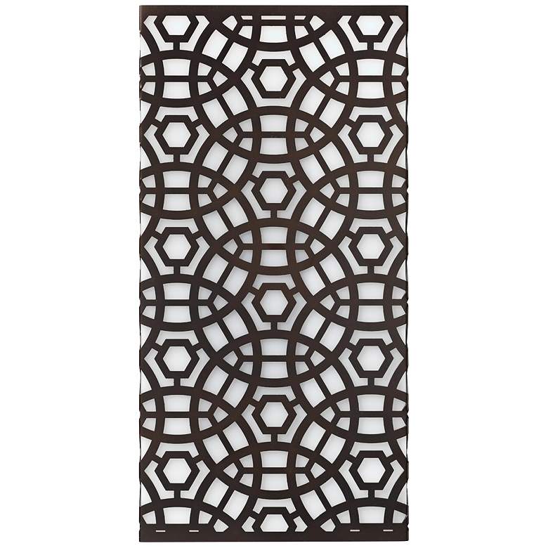 Image 1 Jamie Young Geo 16" High Oil-Rubbed Bronze Wall Sconce
