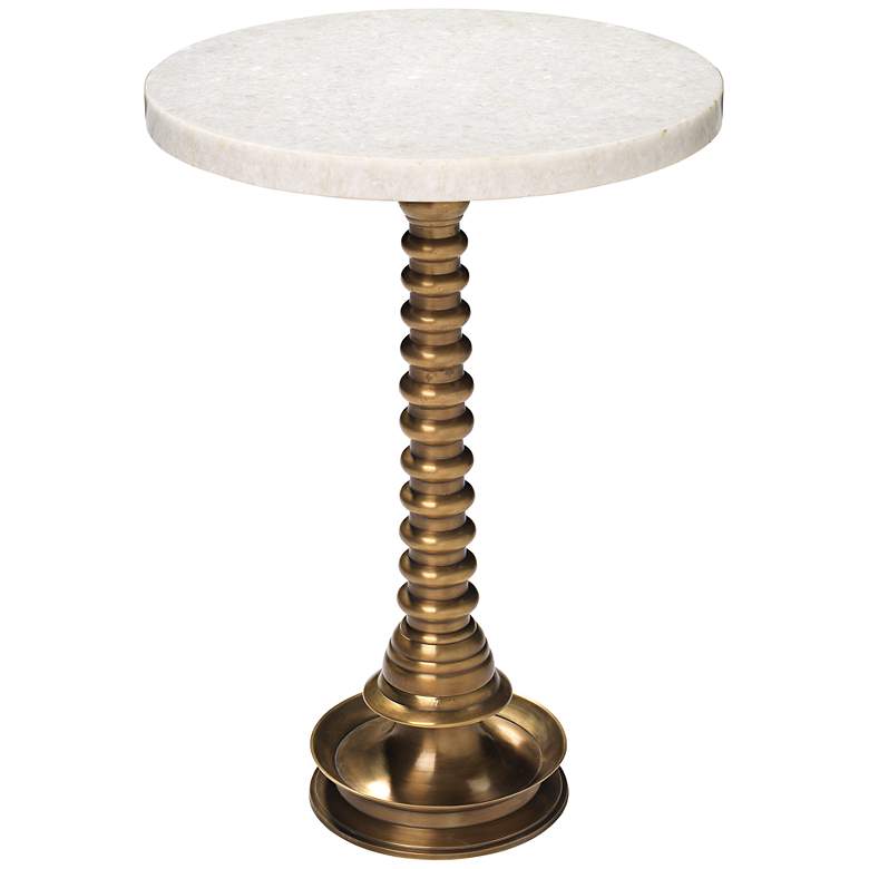 Image 1 Jamie Young Ghee White Marble Small Side Table