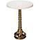 Jamie Young Ghee White Marble Small Side Table