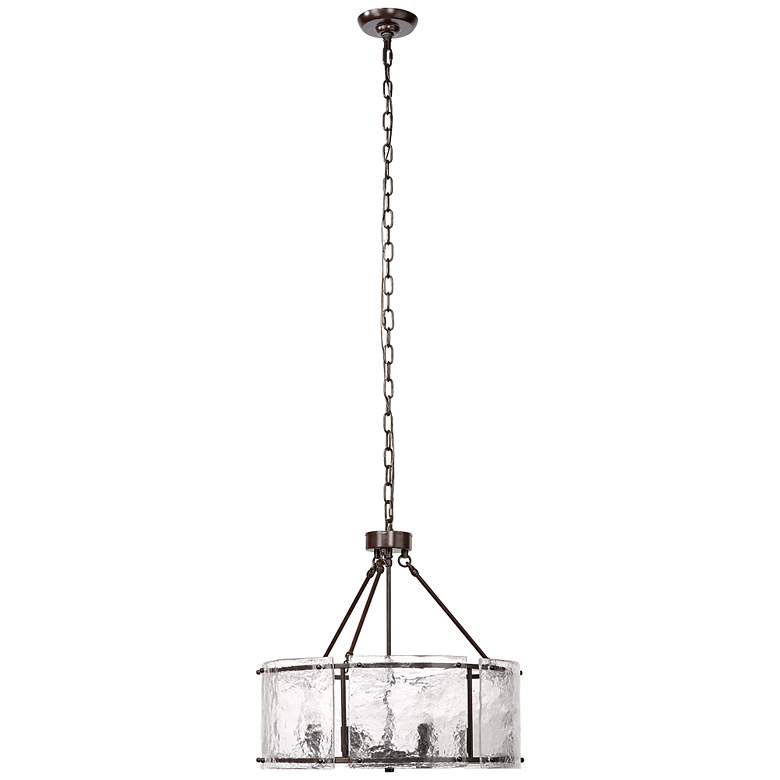 Image 7 Jamie Young Glenn 21 3/4" Wide Large Round Metal Ice Glass Chandelier more views