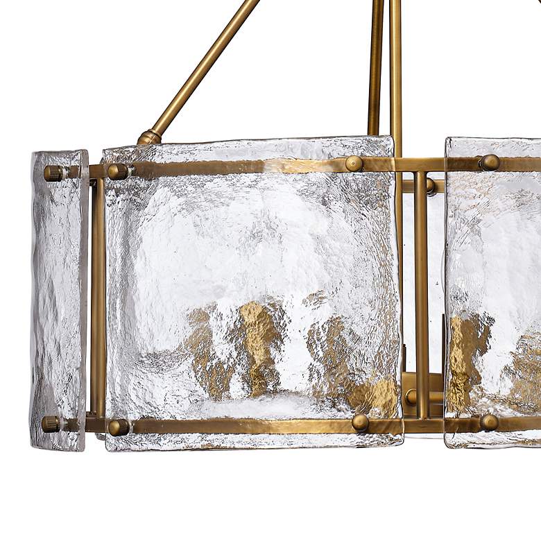 Image 3 Jamie Young Glenn 21 3/4"W Antique Brass 6-Light Chandelier more views