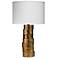 Jamie Young Gold Stacked Wood Table Lamp