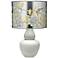 Jamie Young Gourd Hand-Painted Platinum Glass Table Lamp