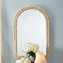 1_Jamie Young Grain Woven Corngrass Arch Wall Mirror