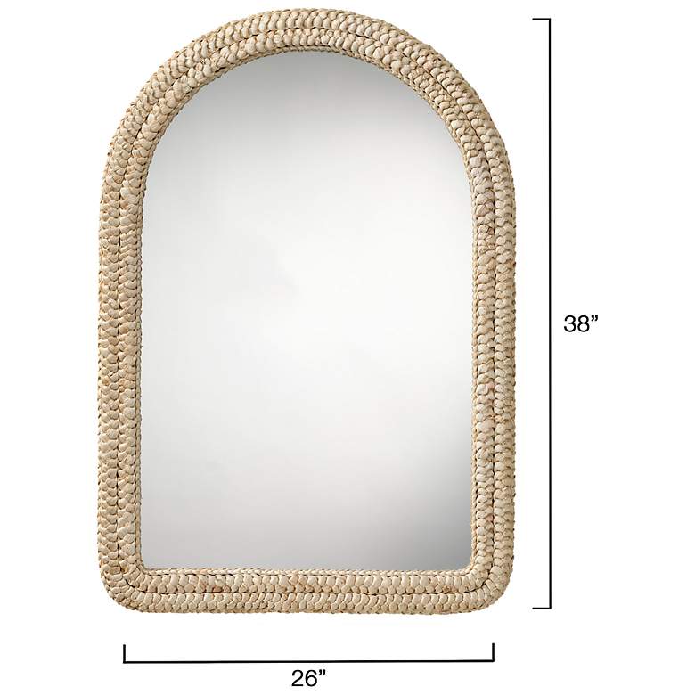 Image 3 Jamie Young Grain Woven Corngrass Arch Wall Mirror more views