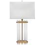 Jamie Young Grammercy Acrylic and Antique Brass Table Lamp