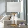 Jamie Young Grammercy Acrylic and Antique Brass Table Lamp