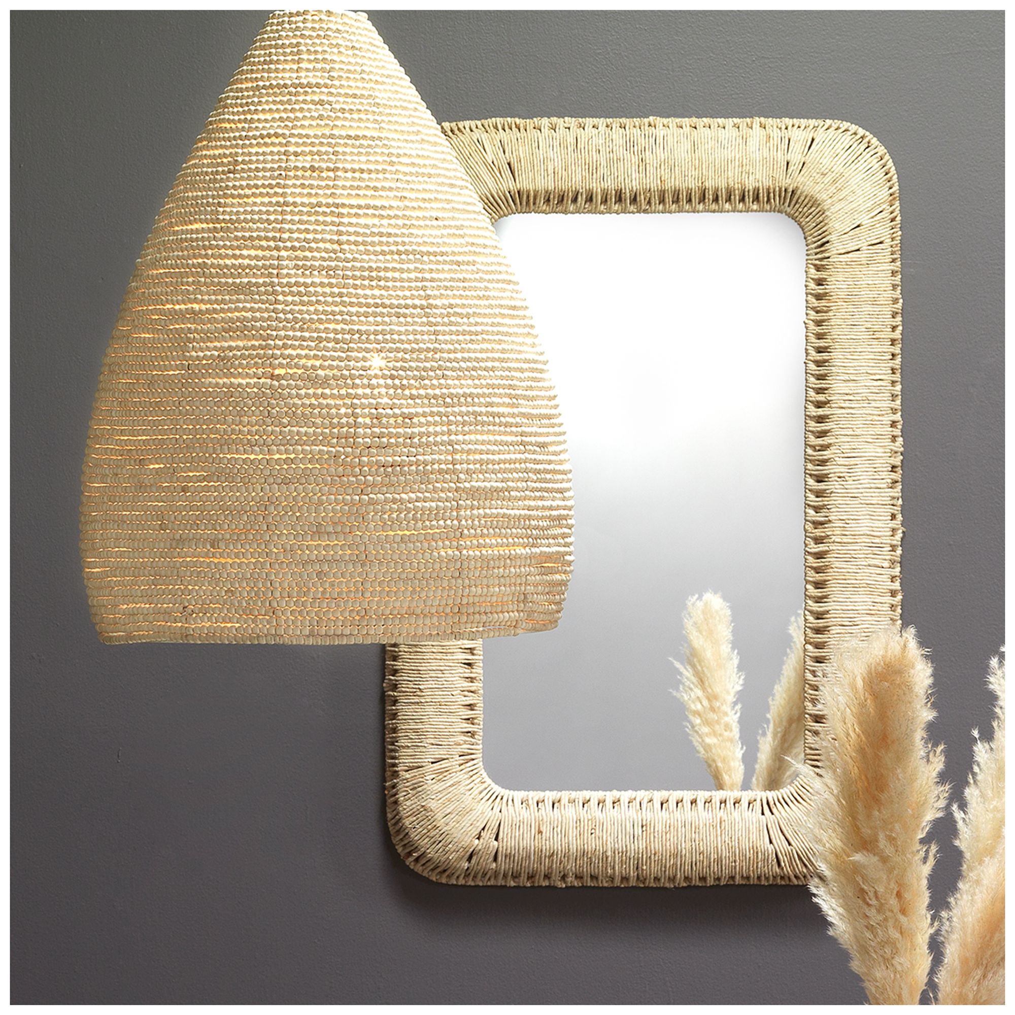 Image 2 Jamie Young Gulf Wood Beaded 1-Light Pendant more views