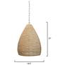3_Jamie Young Gulf Wood Beaded 1-Light Pendant more views