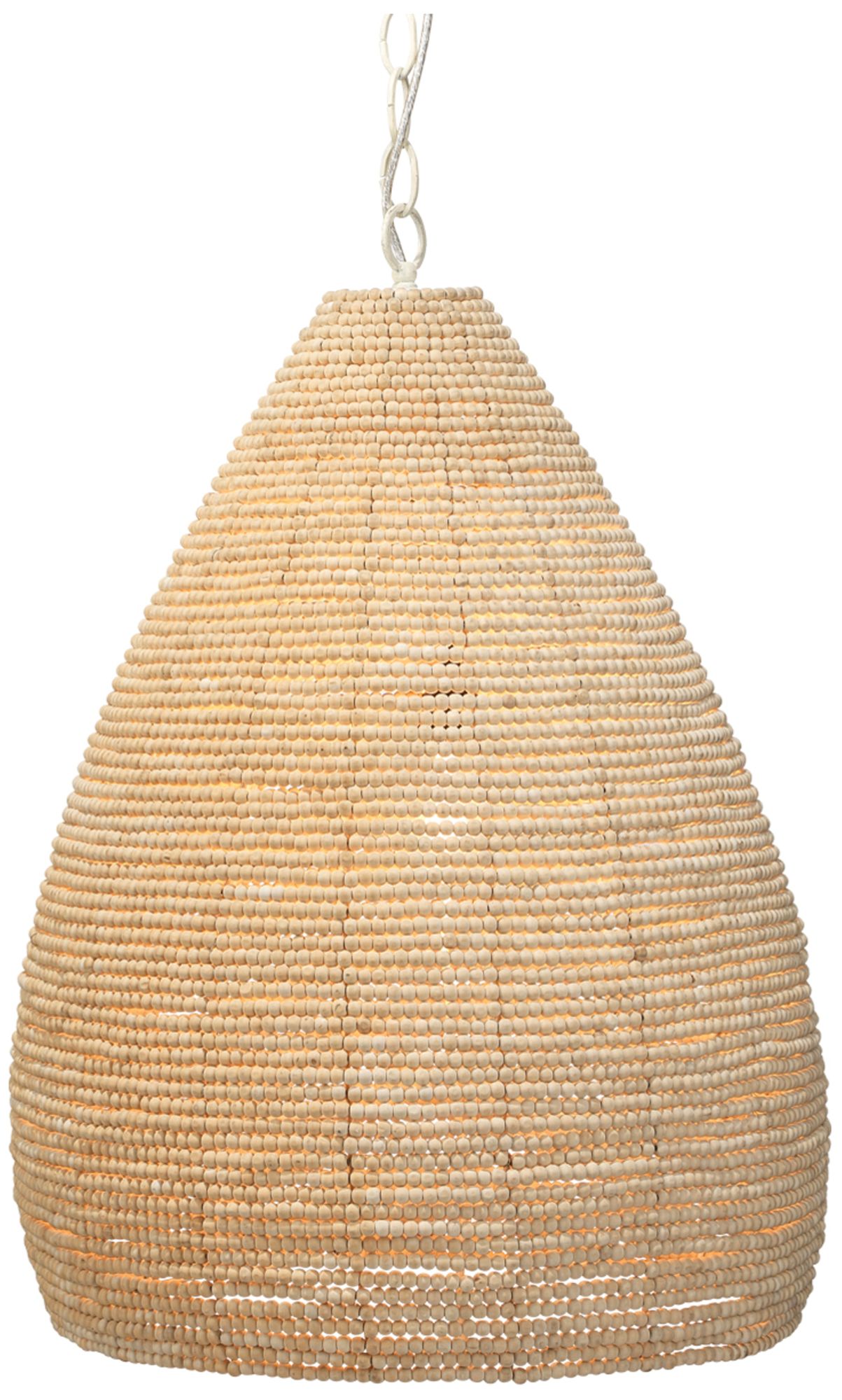 Image 6 Jamie Young Gulf Wood Beaded 1-Light Pendant more views