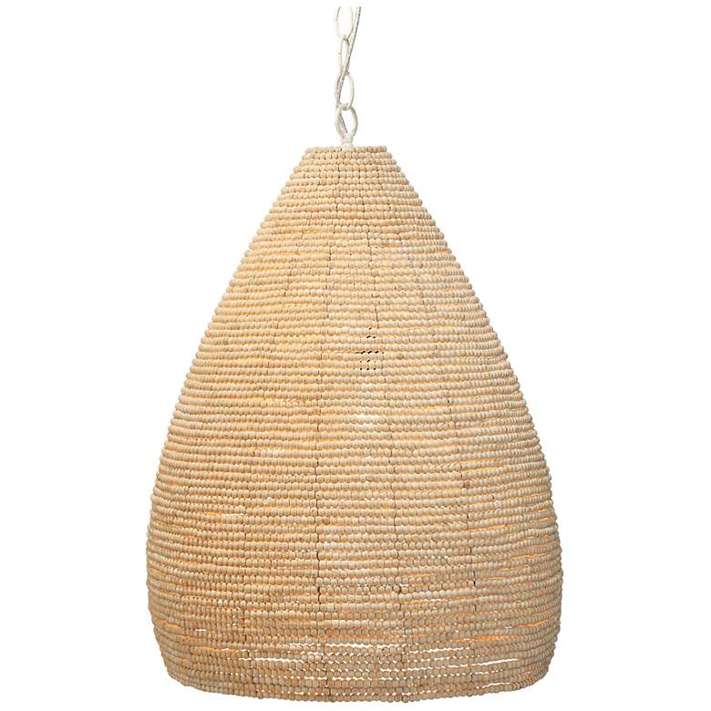 Image 6 Jamie Young Gulf Wood Beaded 1-Light Pendant more views