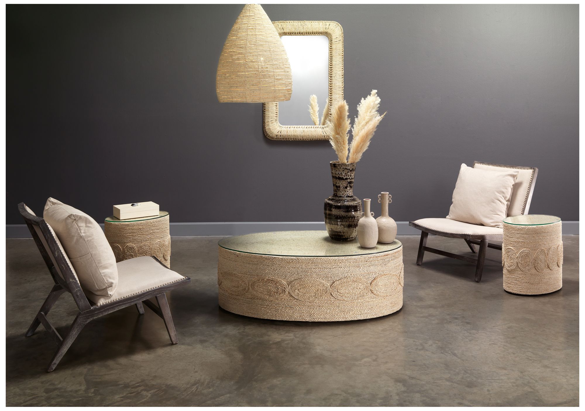 Image 7 Jamie Young Gulf Wood Beaded 1-Light Pendant more views