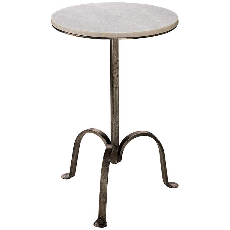 Image 1 Jamie Young Gunmetal and Marble Accent Table