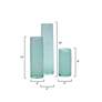 Jamie Young Gwendolyn Sky Blue Glass Vases Set of 3
