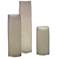 Jamie Young Gwendolyn Warm Gray Glass Vases Set of 3