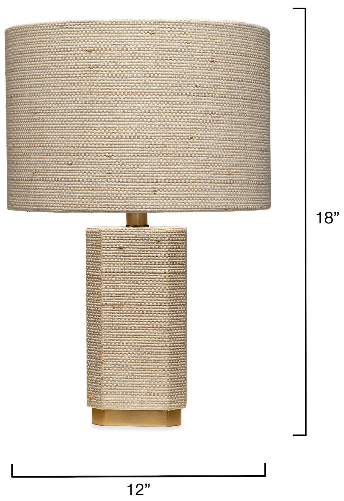 Image 6 Jamie Young Haisley Raffia Table Lamp with Raffia Shade 18" more views