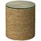 Jamie Young Harbor 18" Wide Natural Seagrass Round Side Table