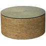 Jamie Young Harbor 36" Wide Natural Seagrass Round Coffee Table