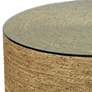Jamie Young Harbor 36" Wide Natural Seagrass Round Coffee Table