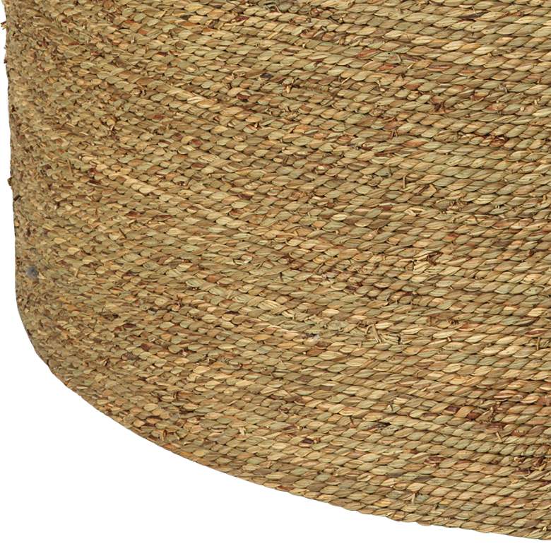 Image 4 Jamie Young Harbor 36" Wide Natural Seagrass Round Coffee Table more views