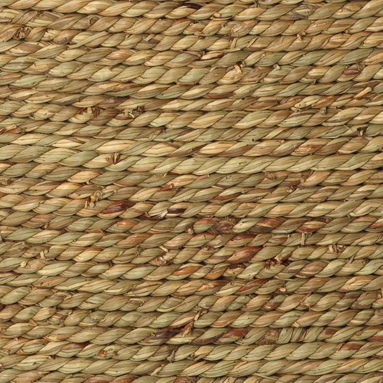 Image 5 Jamie Young Harbor 36" Wide Natural Seagrass Round Coffee Table more views