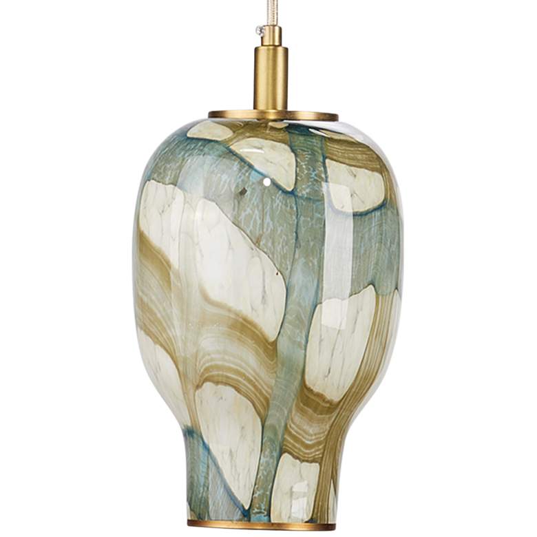 Image 1 Jamie Young Helen 6 3/4" Wide Abstract Glass Mini Pendant Light