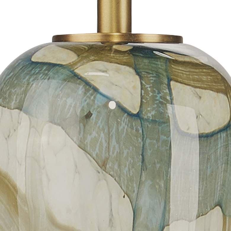 Image 2 Jamie Young Helen 6 3/4" Wide Abstract Glass Mini Pendant Light more views