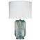 Jamie Young Helen Abstract Pale Blue Glass Table Lamp