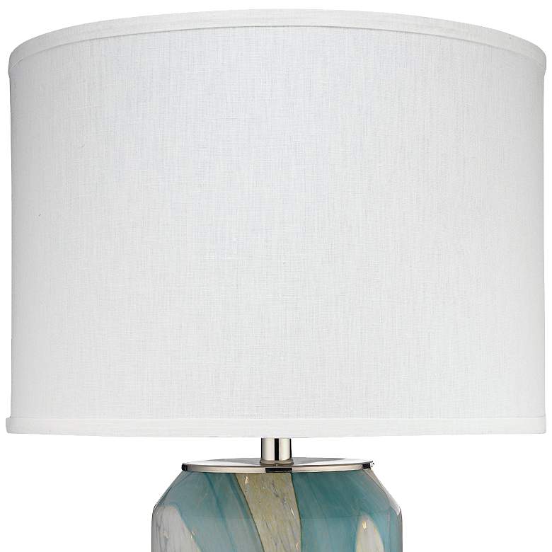 Image 3 Jamie Young Helen Abstract Pale Blue Glass Table Lamp more views