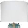 Jamie Young Helen Abstract Pale Blue Glass Table Lamp