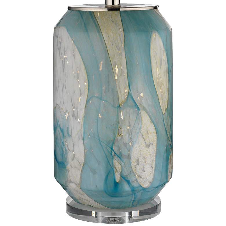 Image 4 Jamie Young Helen Abstract Pale Blue Glass Table Lamp more views