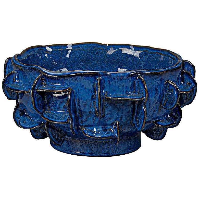 Image 1 Jamie Young Helios Cobalt Blue Ceramic Decorative Bowl