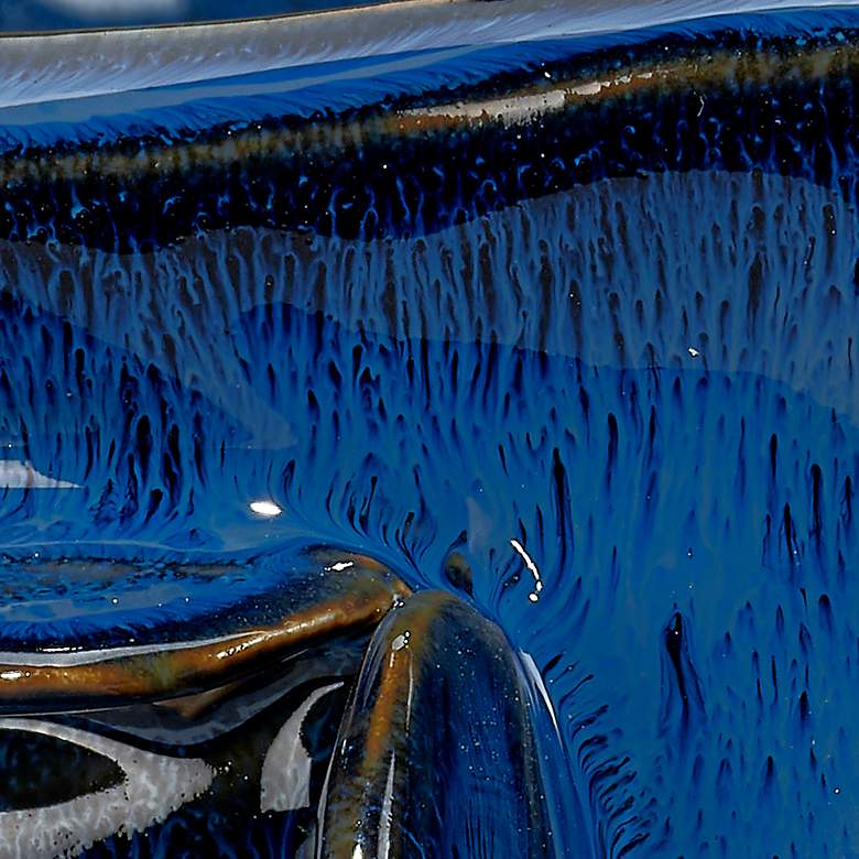 Image 3 Jamie Young Helios Cobalt Blue Ceramic Decorative Bowl more views