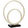 Jamie Young Helix 17" High Natural Bone Double Ring Sculpture