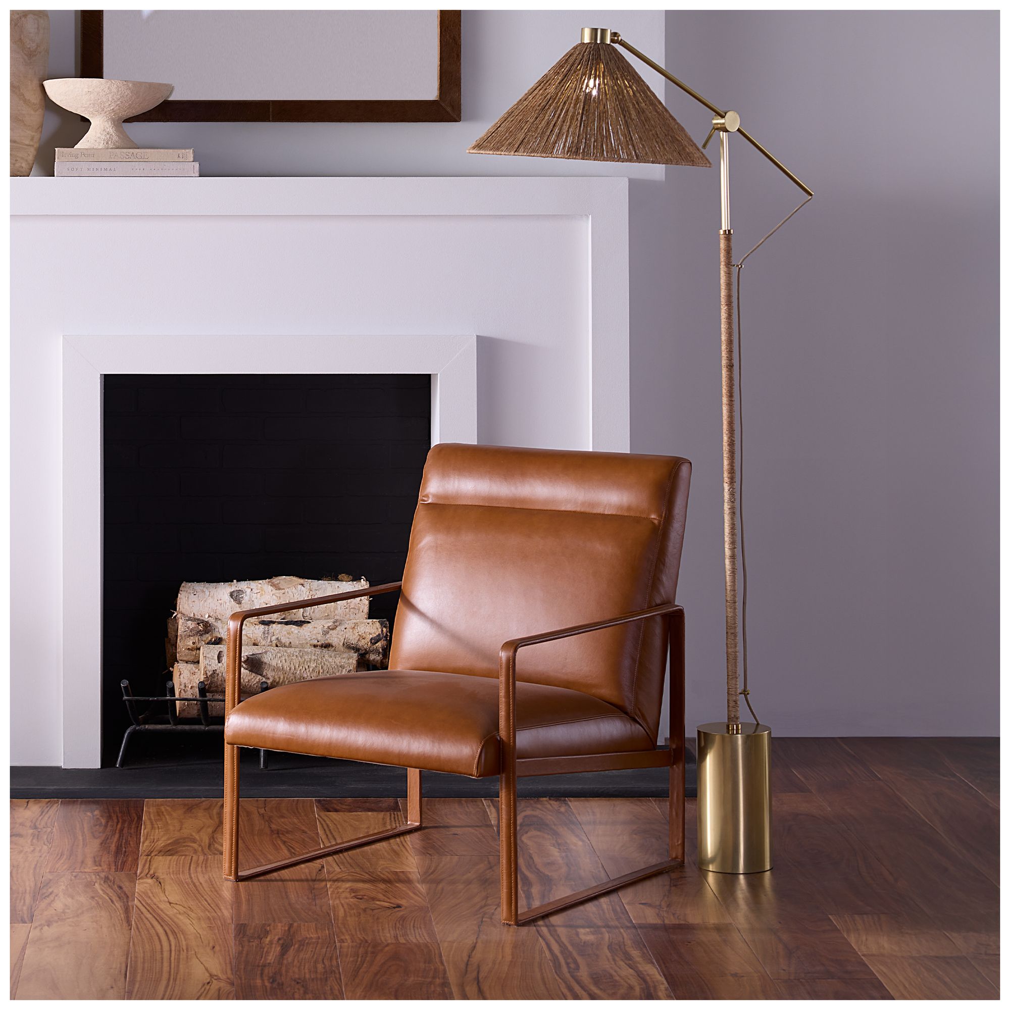 Image 2 Jamie Young Hemingway Leather Accent Cha more views