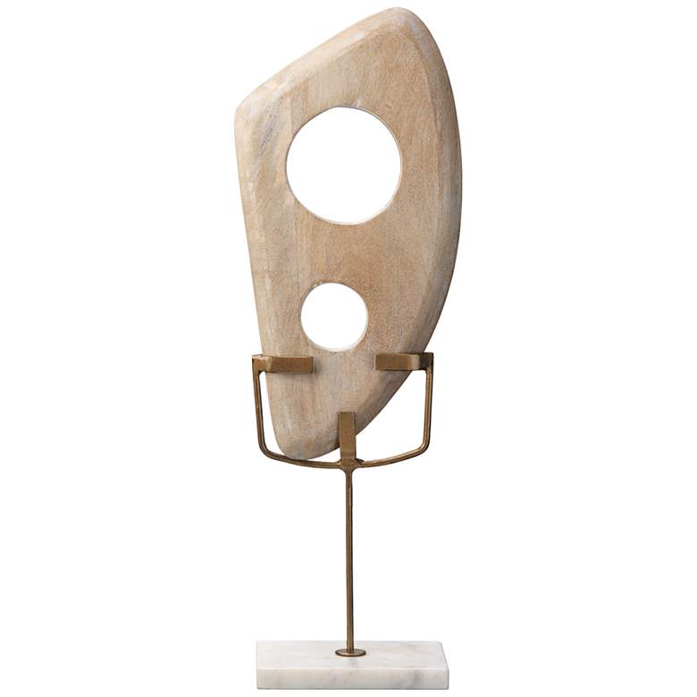 Image 1 Jamie Young Hepalith White Washed Wood Decorative Object
