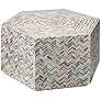 1_Jamie Young Hepburn Mother of Pearl Hexagon Coffee Table
