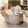 2_Jamie Young Hepburn Mother of Pearl Hexagon Coffee Table more views